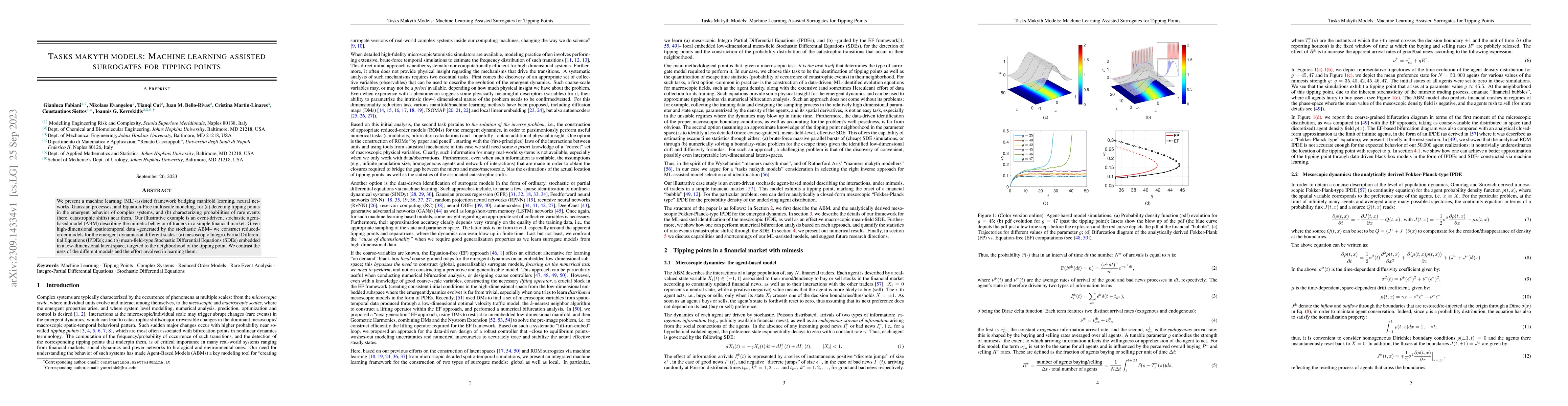Thumbnail for Tasks Makyth Models: Machine Learning Assisted Surrogates for Tipping
  Points