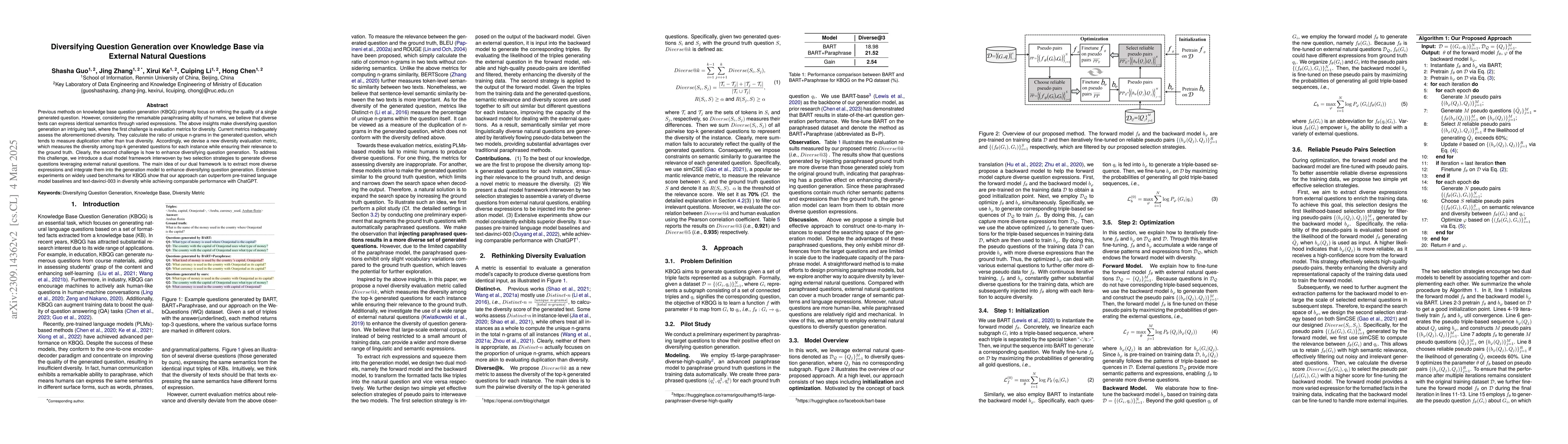 Thumbnail for Diversifying Question Generation over Knowledge Base via External
  Natural Questions