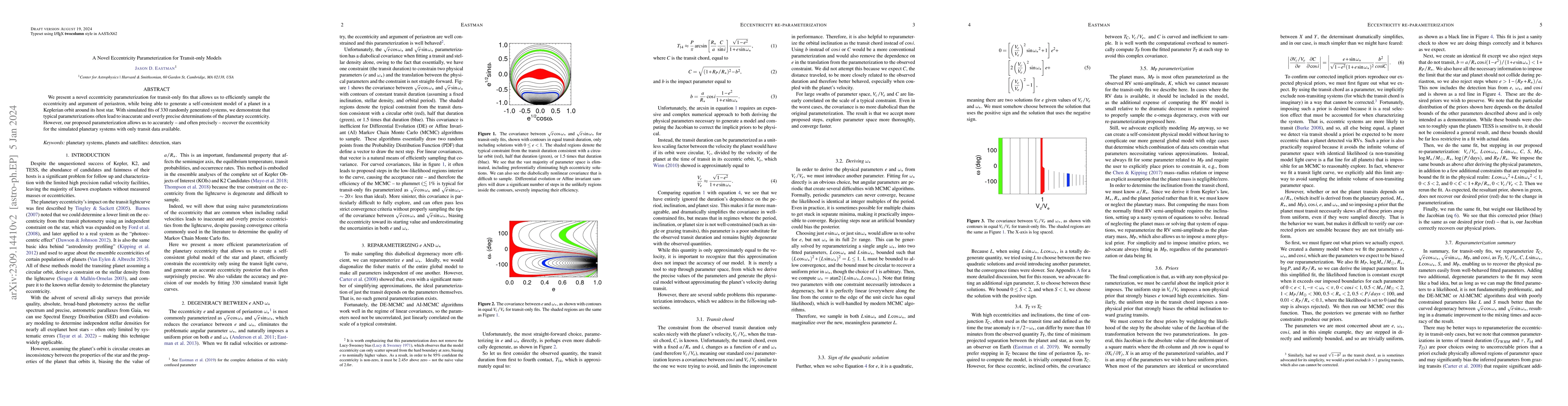 Thumbnail for A novel eccentricity parameterization for transit-only models