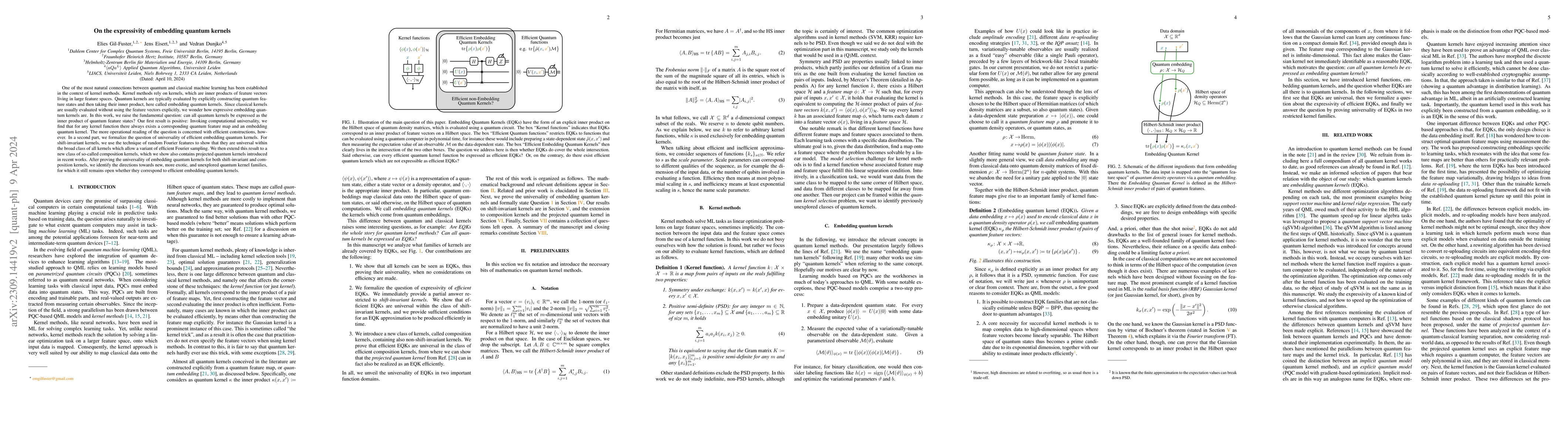 Thumbnail for On the expressivity of embedding quantum kernels