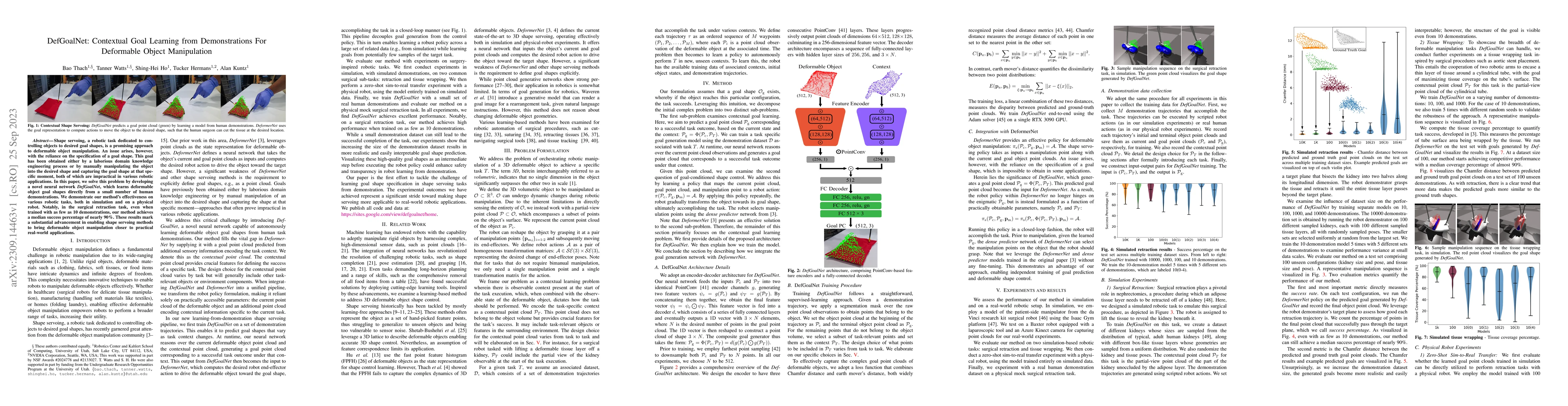 Thumbnail for DefGoalNet: Contextual Goal Learning from Demonstrations For Deformable
  Object Manipulation
