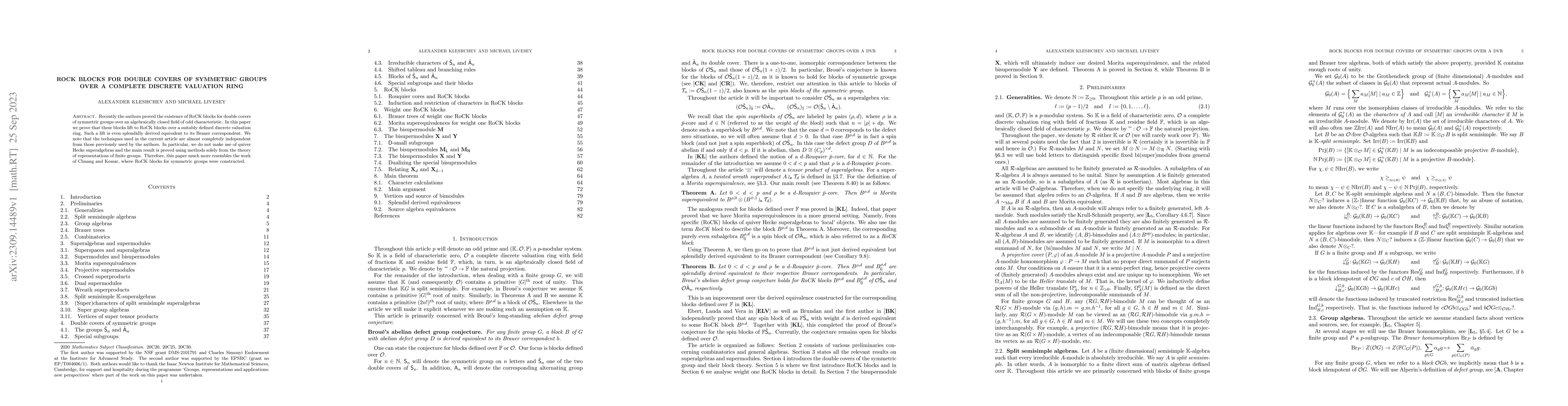 Thumbnail for RoCK blocks for double covers of symmetric groups over a complete
  discrete valuation ring