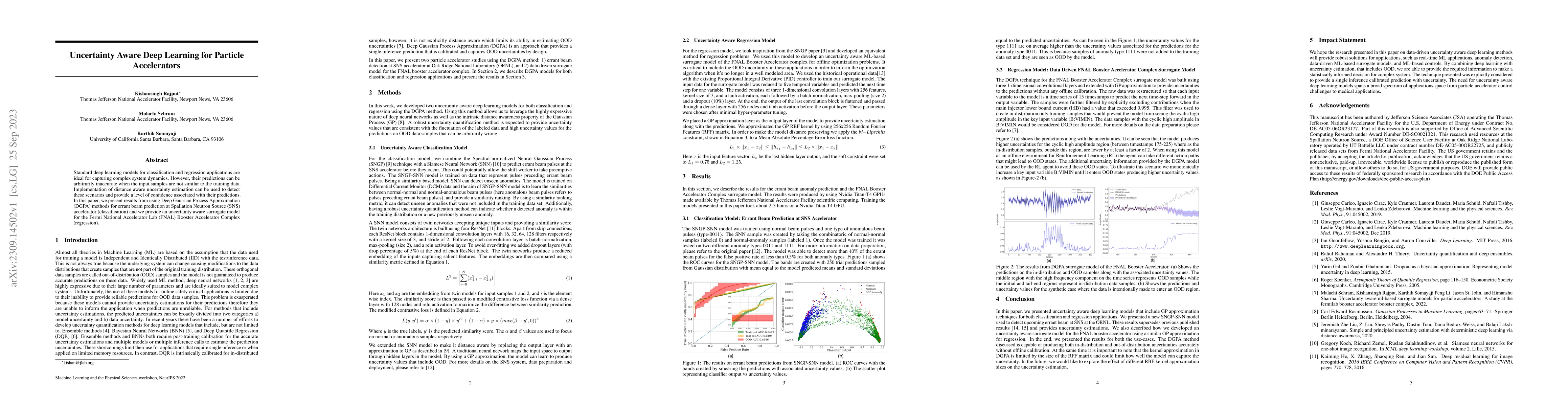 Thumbnail for Uncertainty Aware Deep Learning for Particle Accelerators