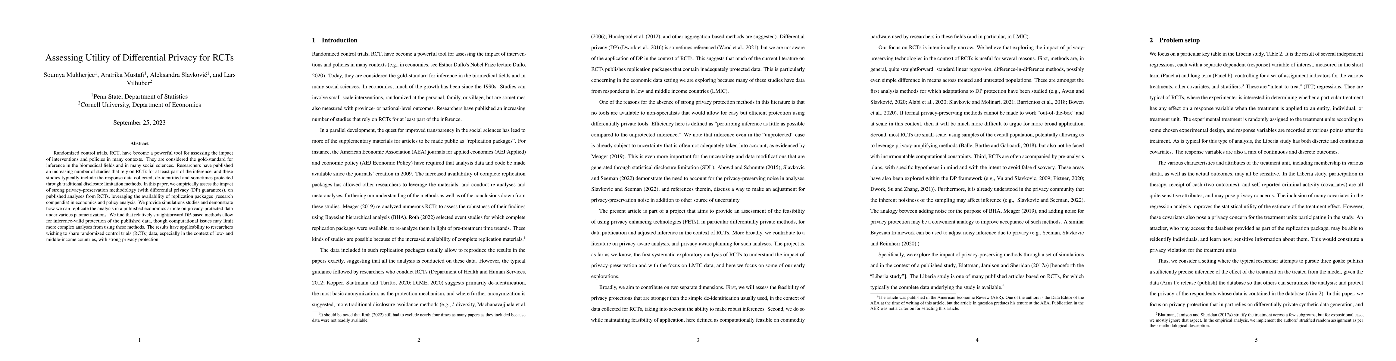 Thumbnail for Assessing Utility of Differential Privacy for RCTs