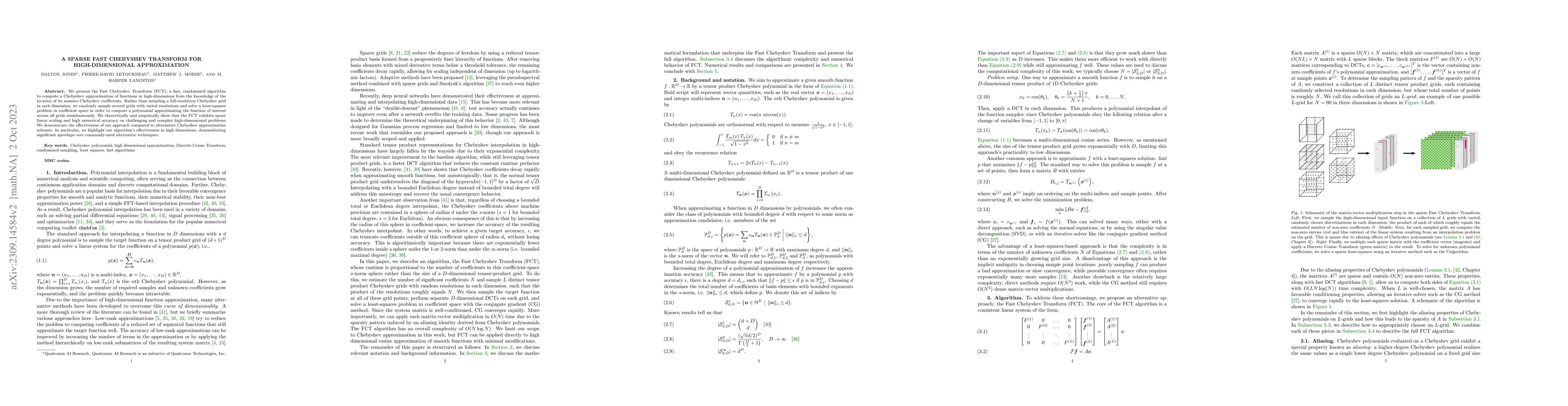 Thumbnail for A Sparse Fast Chebyshev Transform for High-Dimensional Approximation