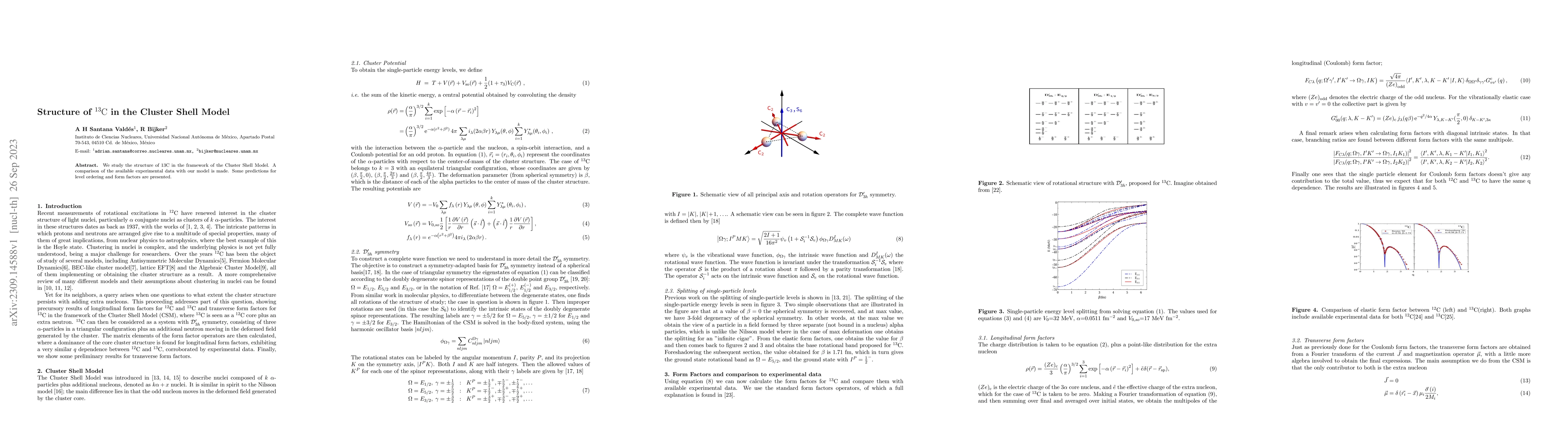 Thumbnail for Structure of $^{13}$C in the Cluster Shell Model