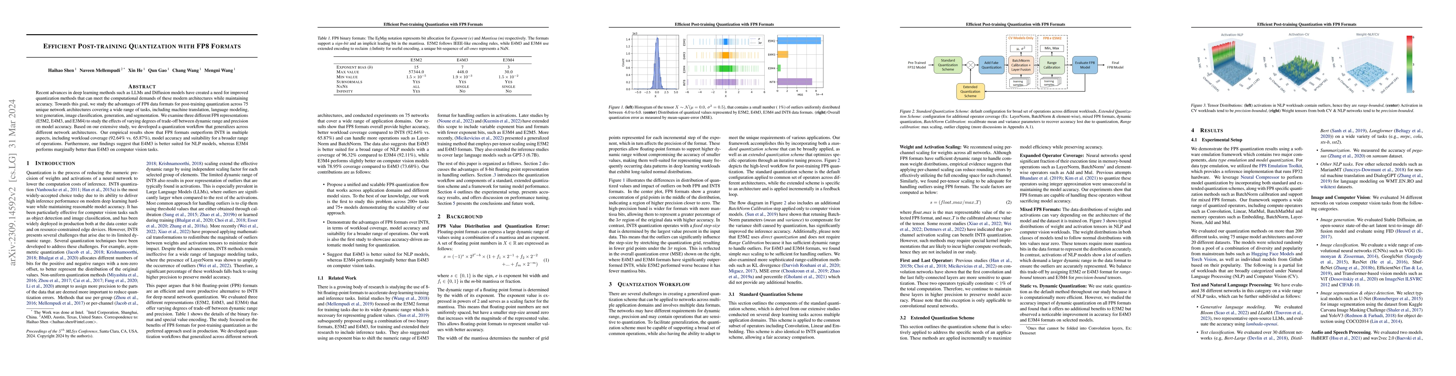 Thumbnail for Efficient Post-training Quantization with FP8 Formats