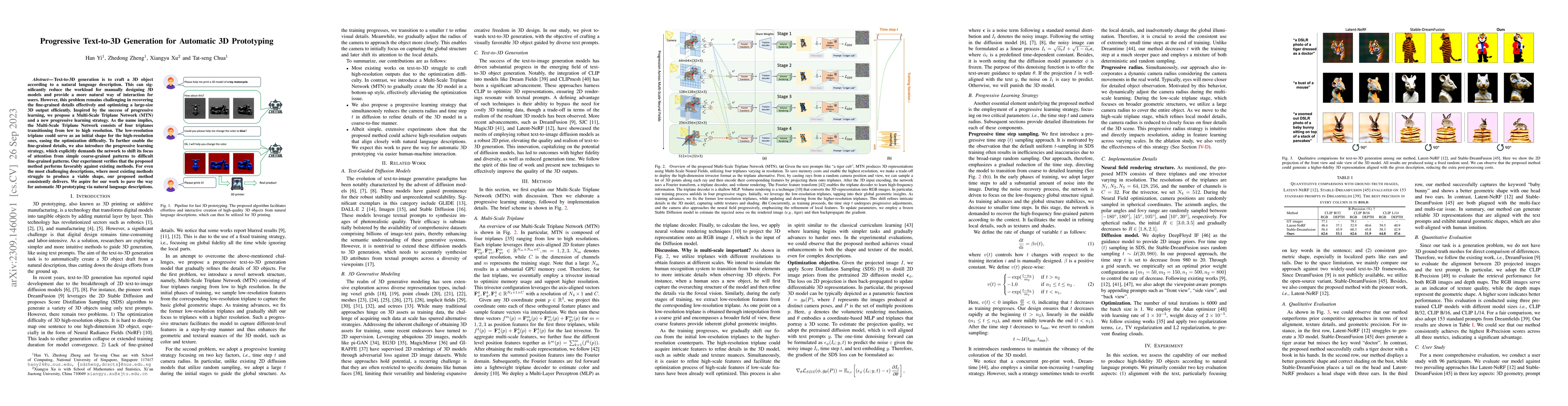 Thumbnail for Progressive Text-to-3D Generation for Automatic 3D Prototyping