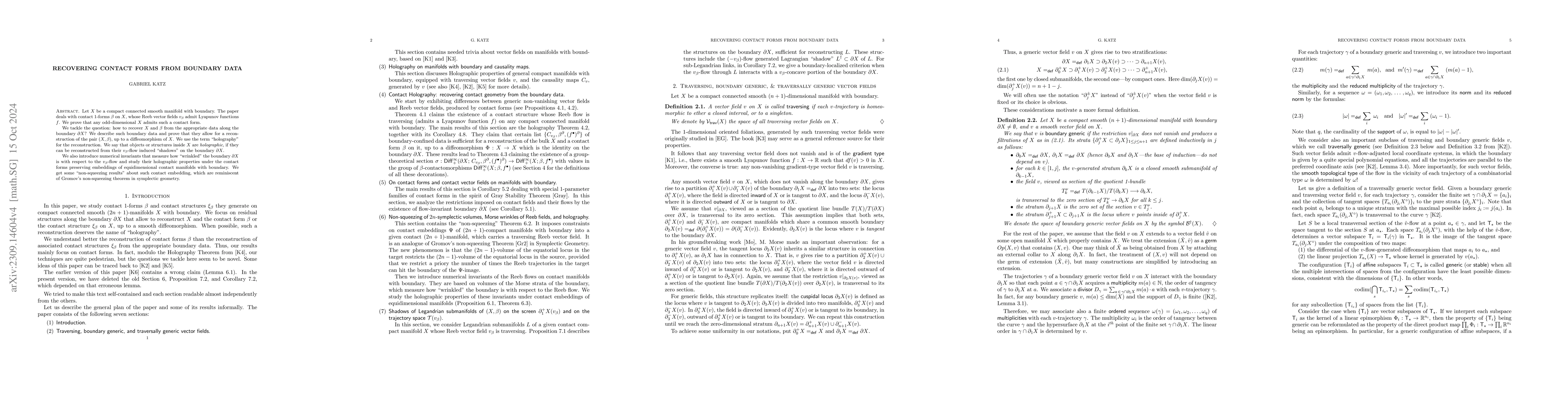 Thumbnail for Recovering contact forms from boundary data