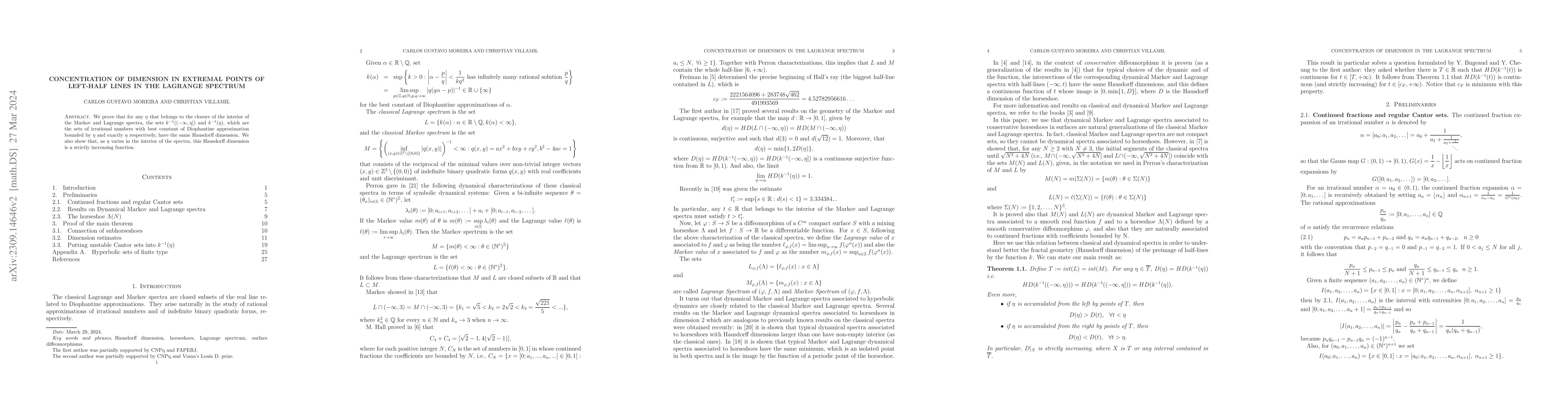 Thumbnail for Concentration of dimension in extremal points of left-half lines in the
  Lagrange spectrum