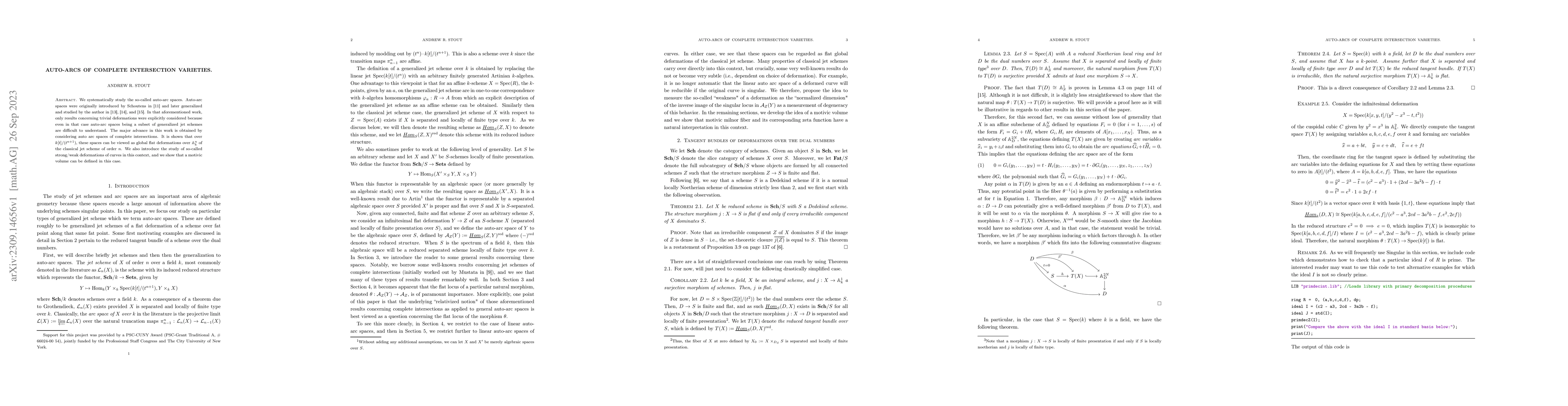 Thumbnail for Auto-Arcs of Complete Intersection Varieties