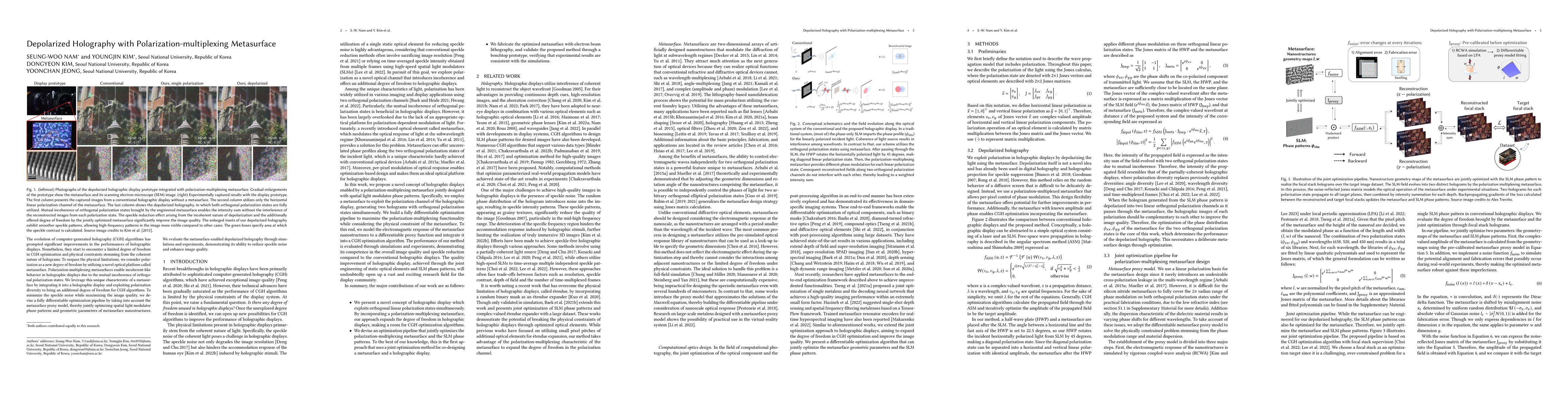 Thumbnail for Depolarized Holography with Polarization-multiplexing Metasurface