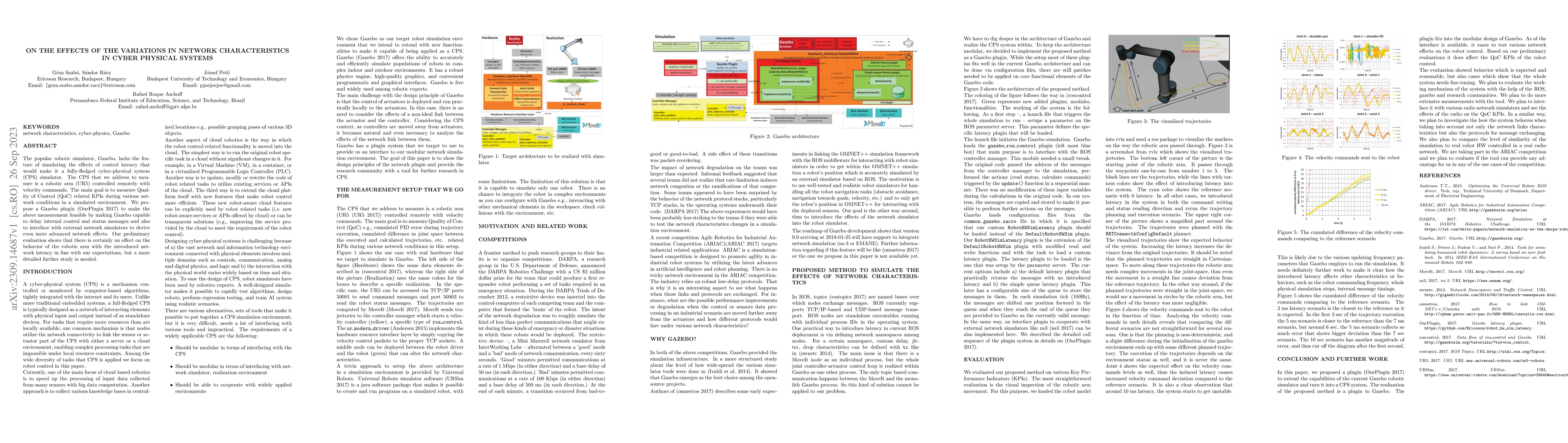 Thumbnail for On The Effects of The Variations In Network Characteristics In Cyber
  Physical Systems