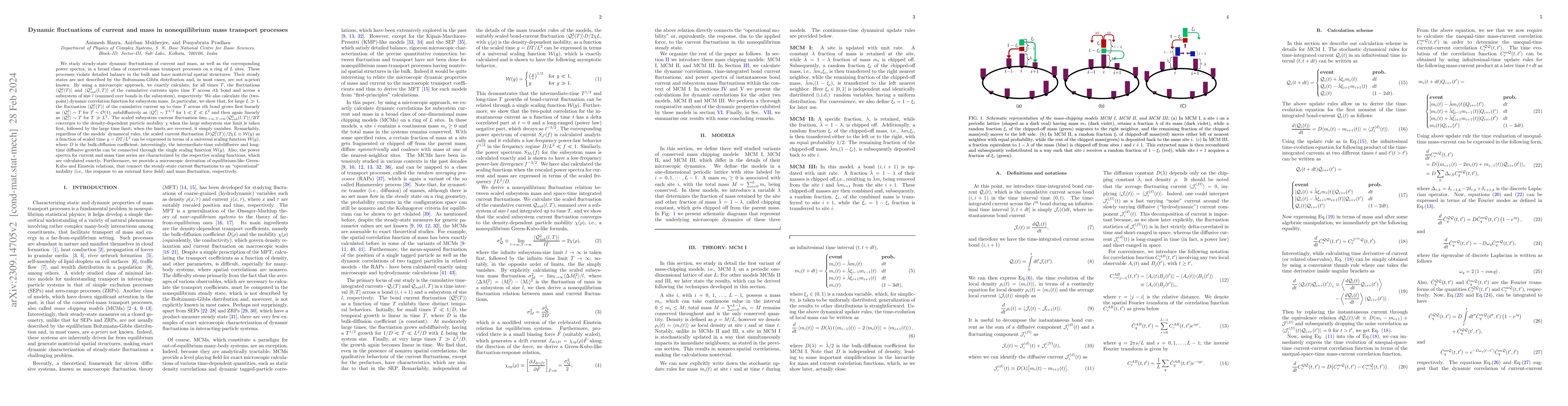 Thumbnail for Dynamic fluctuations of current and mass in nonequilibrium mass
  transport processes