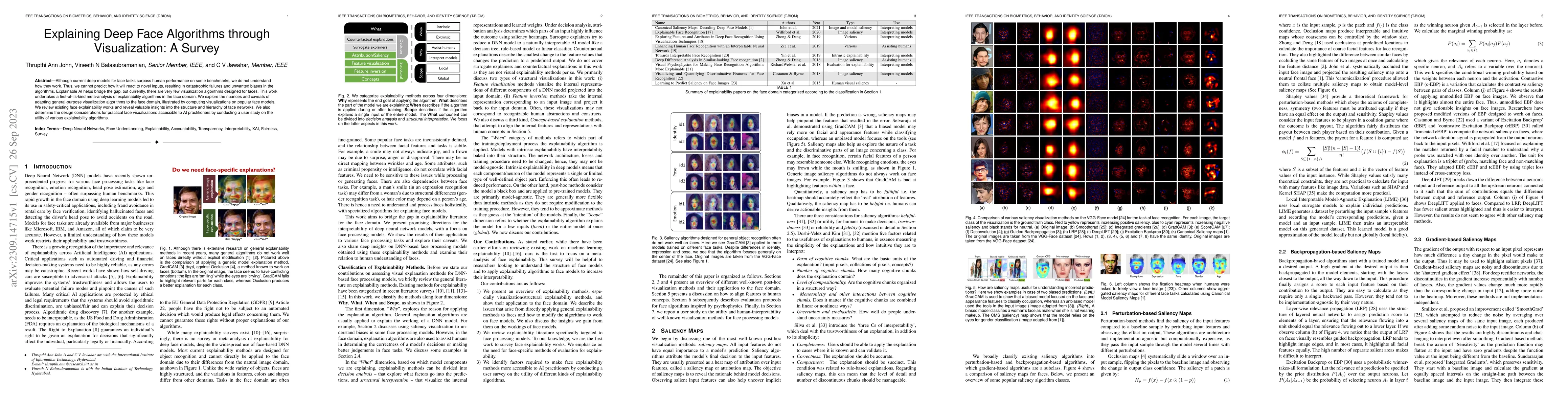 Thumbnail for Explaining Deep Face Algorithms through Visualization: A Survey