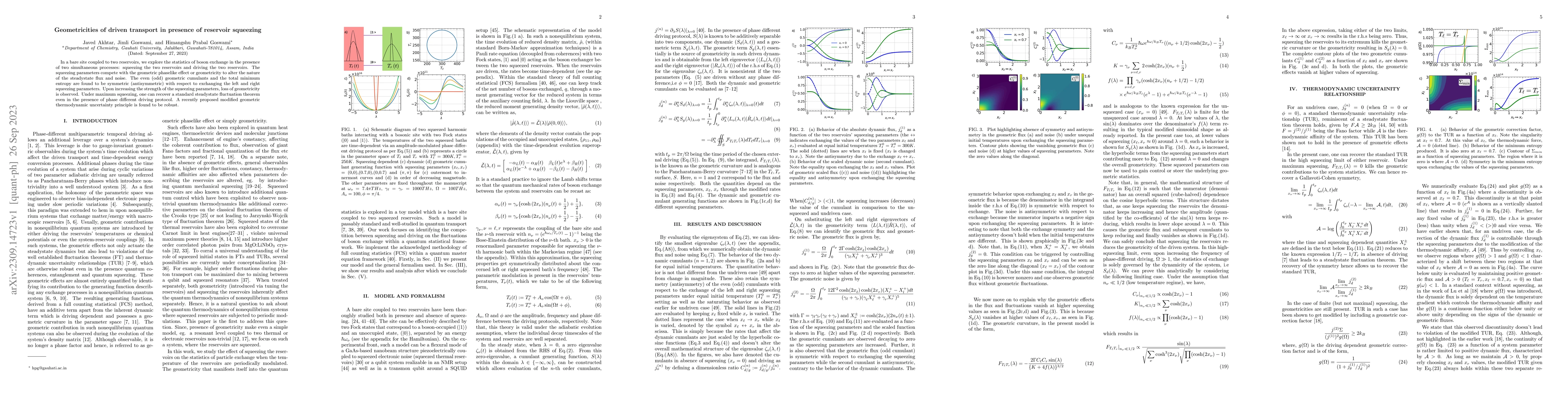 Thumbnail for Geometricities of driven transport in presence of reservoir squeezing