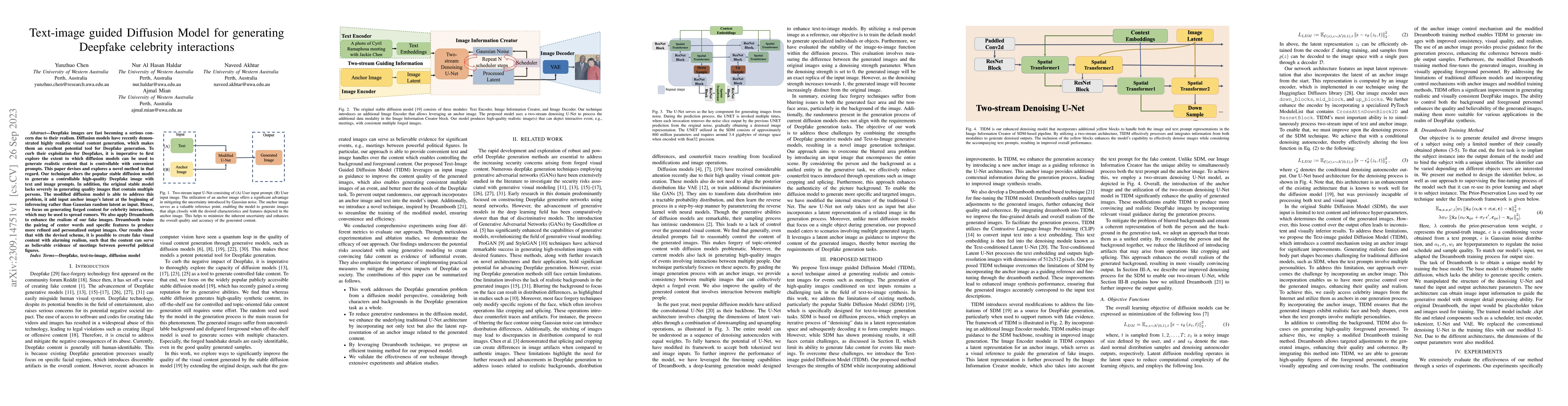 Thumbnail for Text-image guided Diffusion Model for generating Deepfake celebrity
  interactions