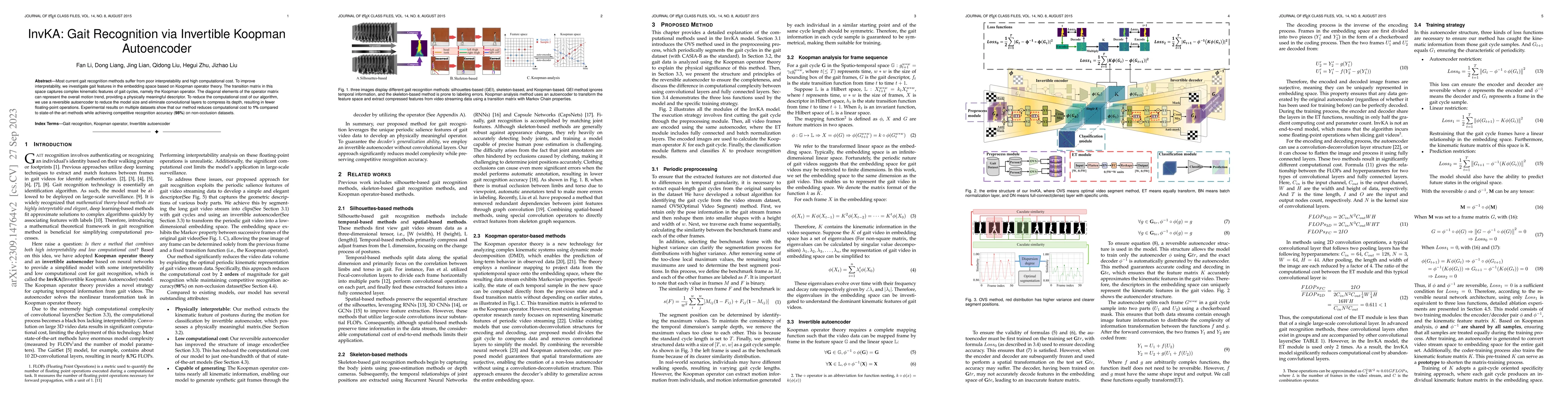 Thumbnail for InvKA: Gait Recognition via Invertible Koopman Autoencoder