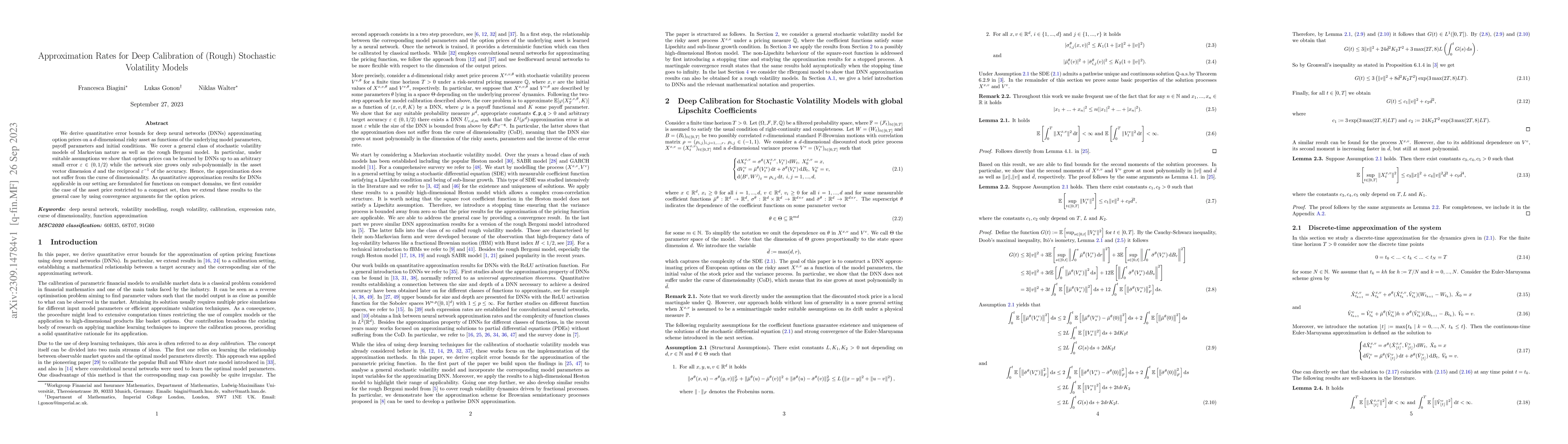Thumbnail for Approximation Rates for Deep Calibration of (Rough) Stochastic
  Volatility Models