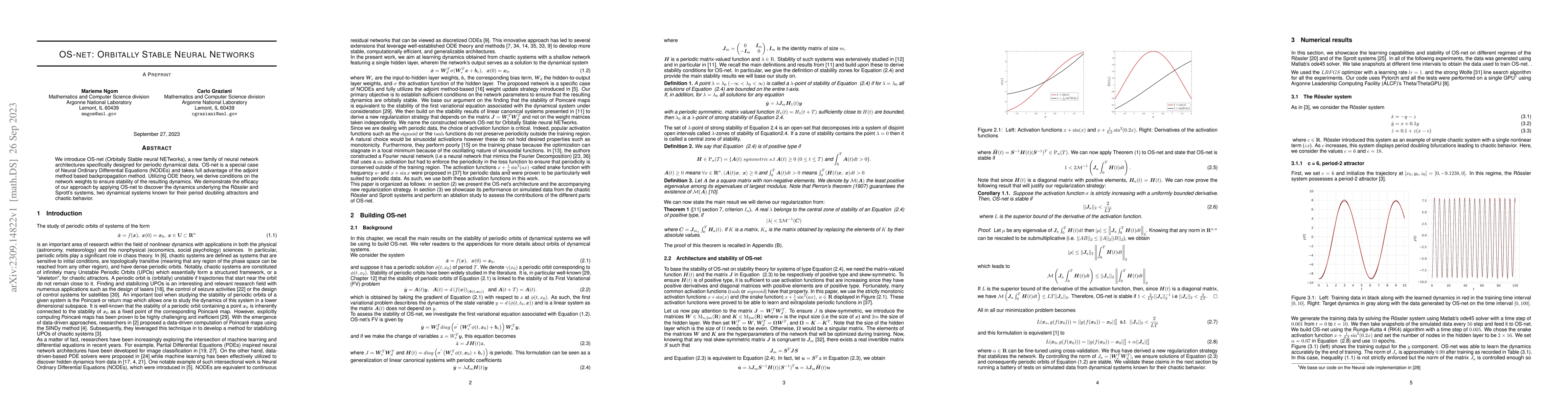Thumbnail for OS-net: Orbitally Stable Neural Networks