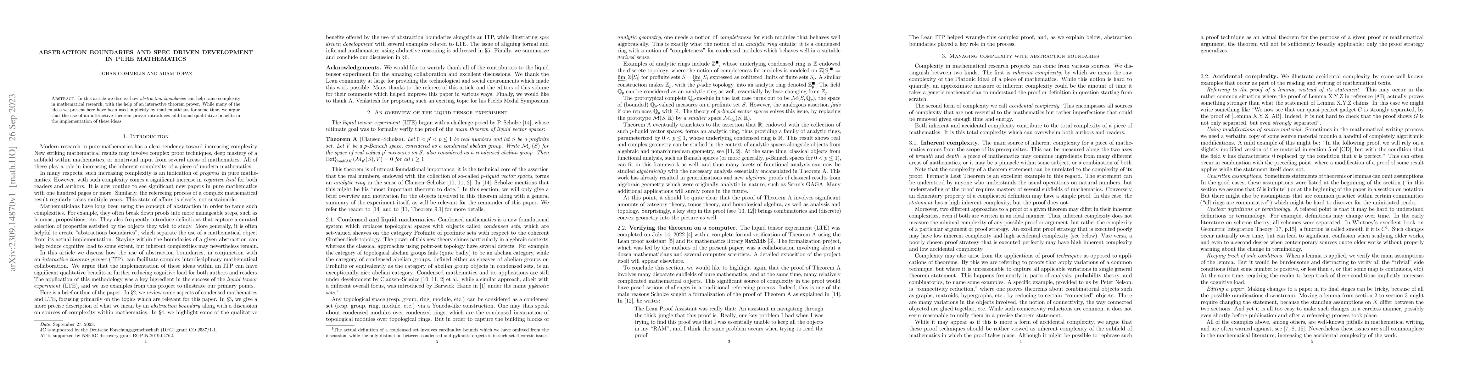 Thumbnail for Abstraction boundaries and spec driven development in pure mathematics