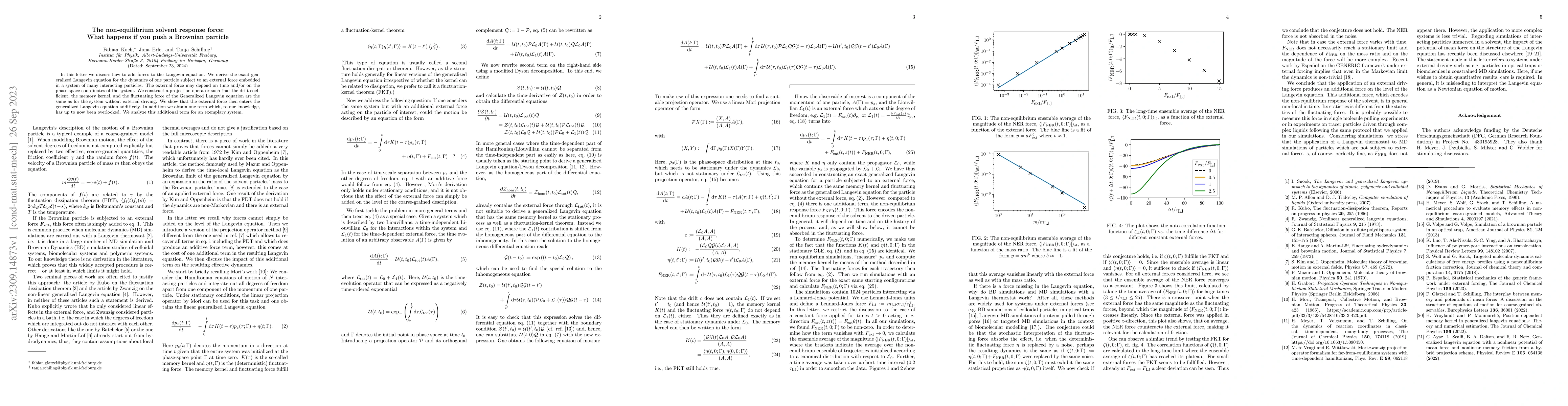 Thumbnail for The non-equilibrium solvent response force: What happens if you push a
  Brownian particle