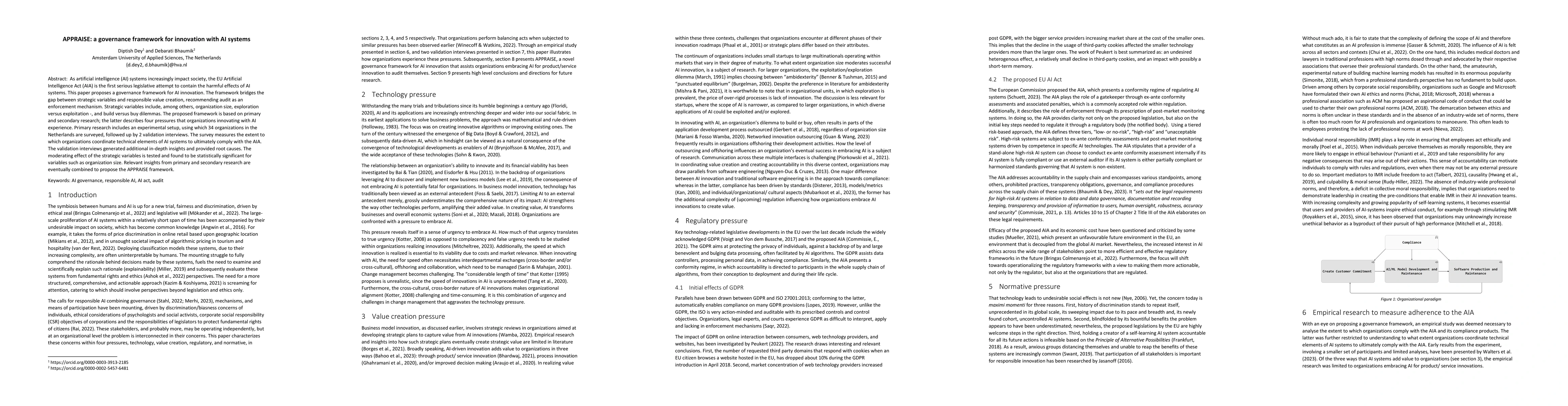 Thumbnail for APPRAISE: a governance framework for innovation with AI systems