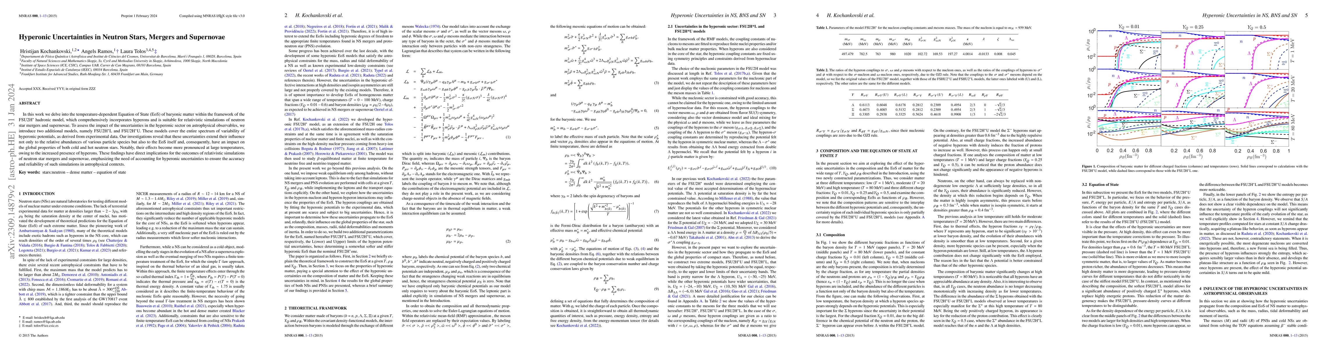 Thumbnail for Hyperonic uncertainties in neutron stars, mergers and supernovae