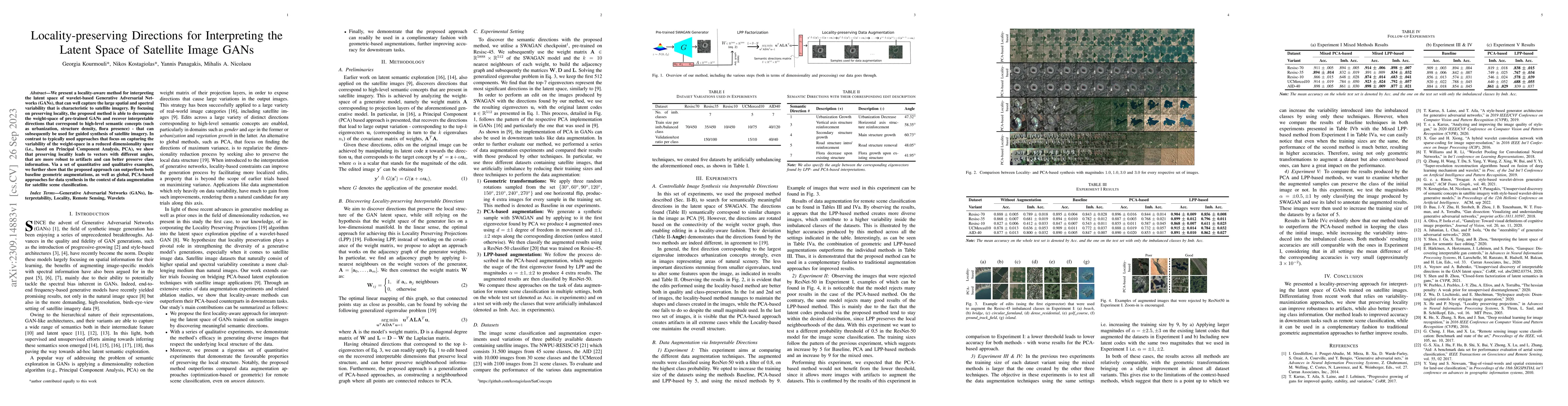 Thumbnail for Locality-preserving Directions for Interpreting the Latent Space of
  Satellite Image GANs