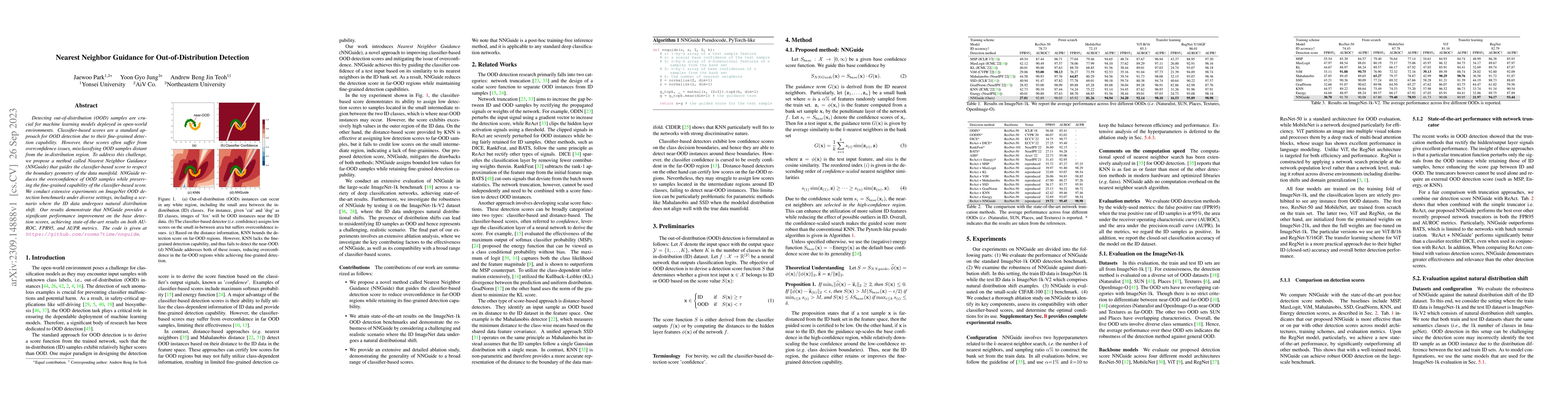 Thumbnail for Nearest Neighbor Guidance for Out-of-Distribution Detection
