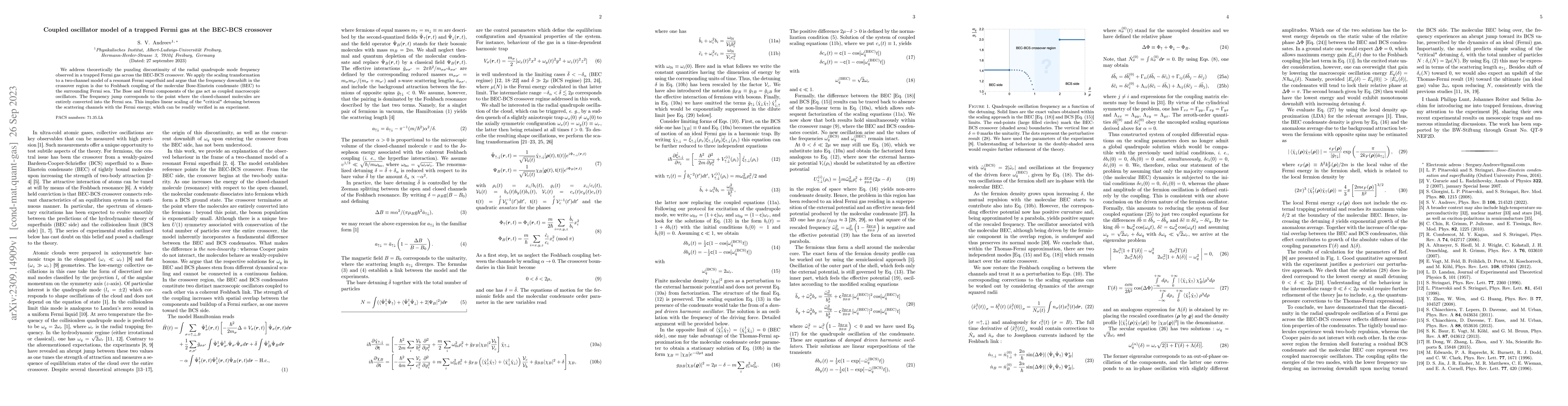 Thumbnail for Coupled oscillator model of a trapped Fermi gas at the BEC-BCS crossover