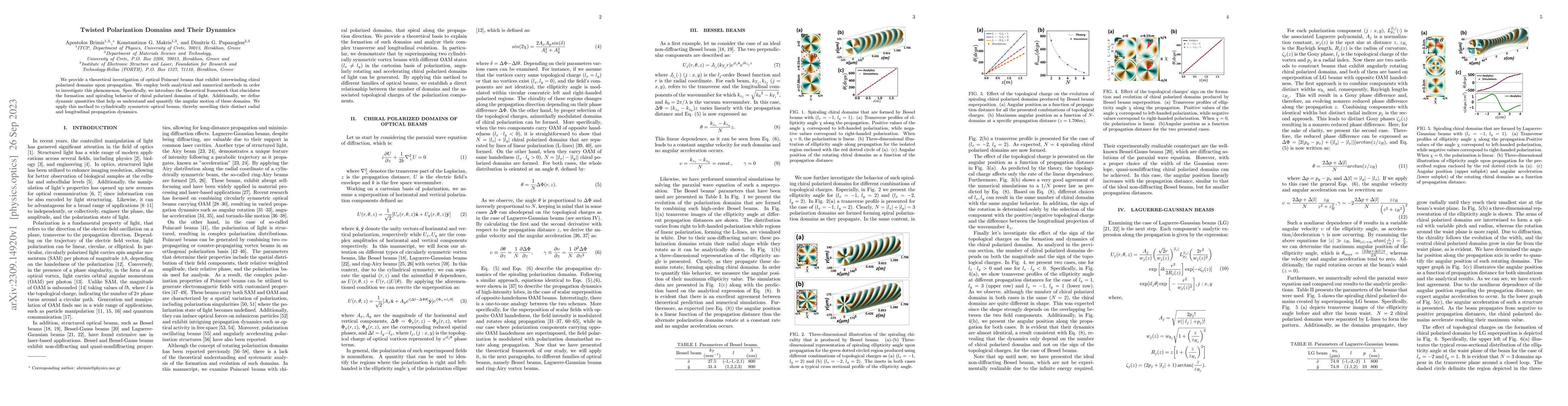 Thumbnail for Twisted polarization domains and their dynamics