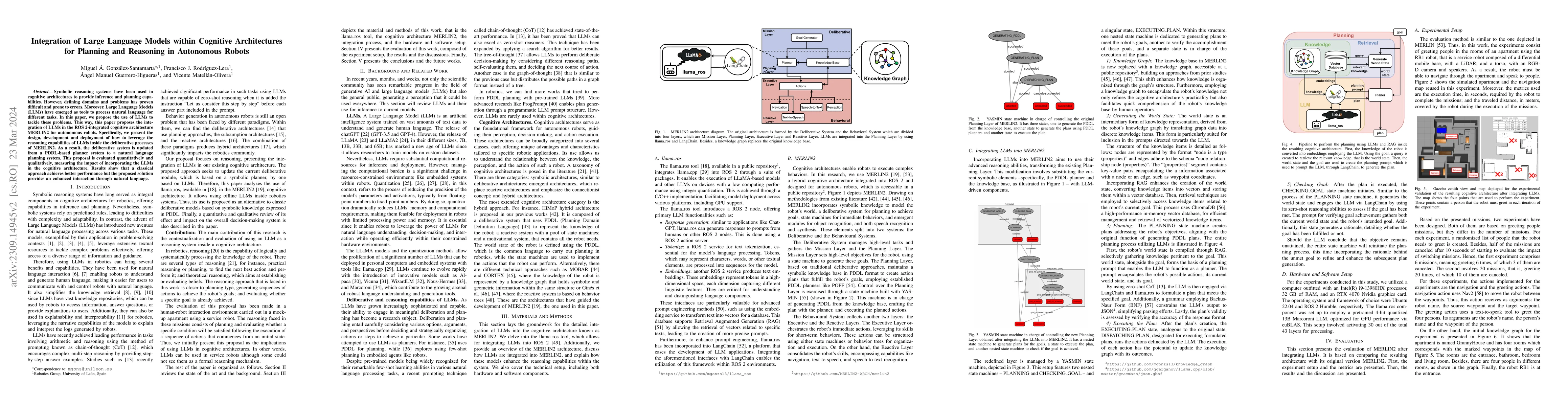 Thumbnail for Integration of Large Language Models within Cognitive Architectures for
  Autonomous Robots