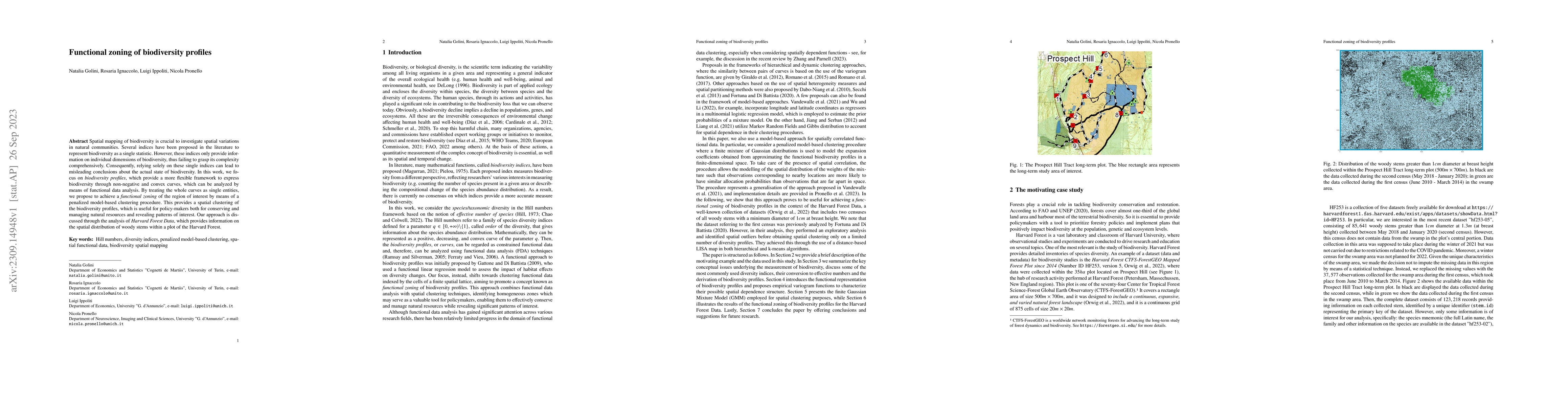 Thumbnail for Functional zoning of biodiversity profiles