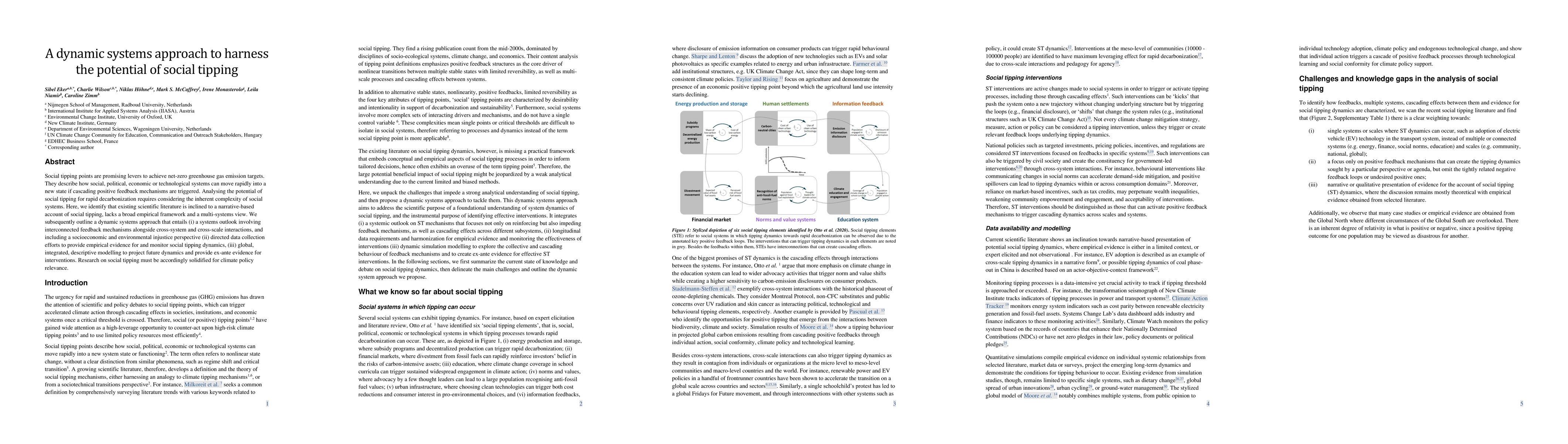 Thumbnail for A dynamic systems approach to harness the potential of social tipping
