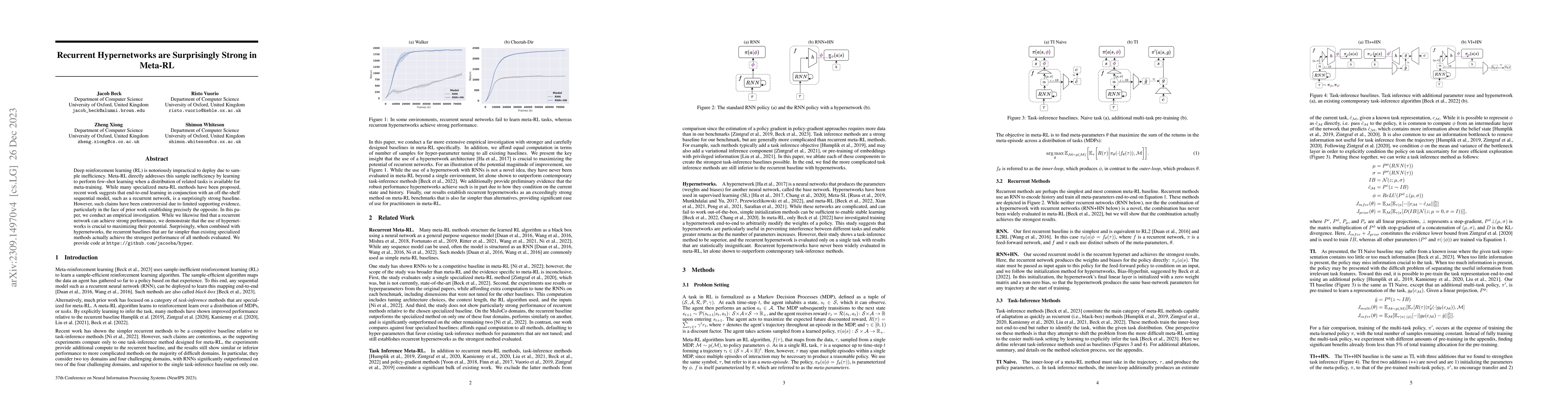 Thumbnail for Recurrent Hypernetworks are Surprisingly Strong in Meta-RL