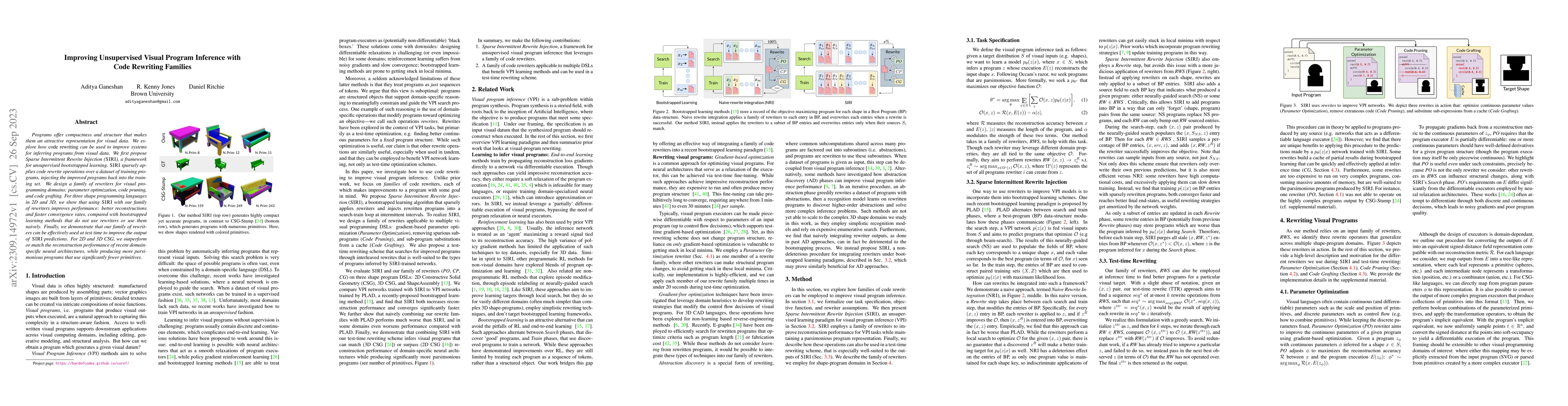 Thumbnail for Improving Unsupervised Visual Program Inference with Code Rewriting
  Families