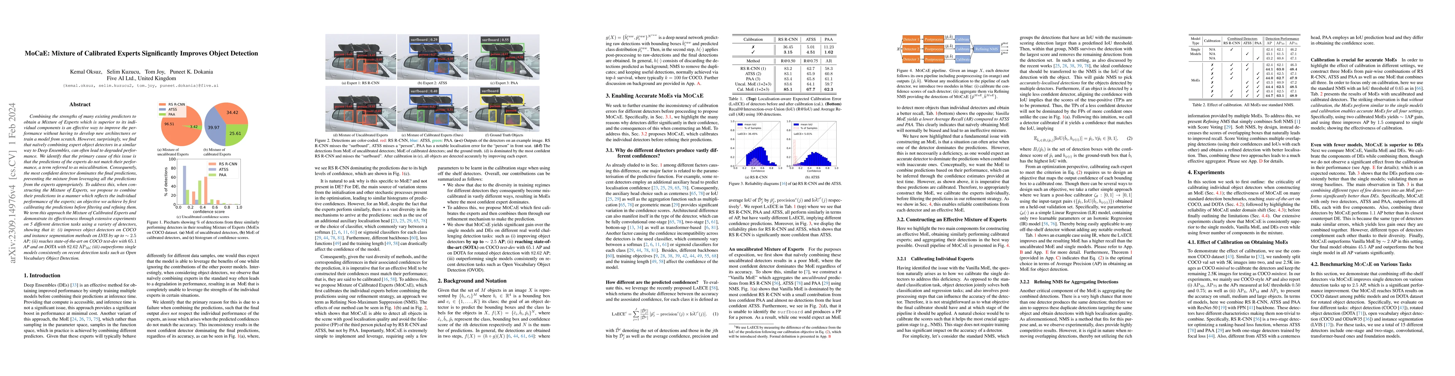 Thumbnail for MoCaE: Mixture of Calibrated Experts Significantly Improves Object
  Detection