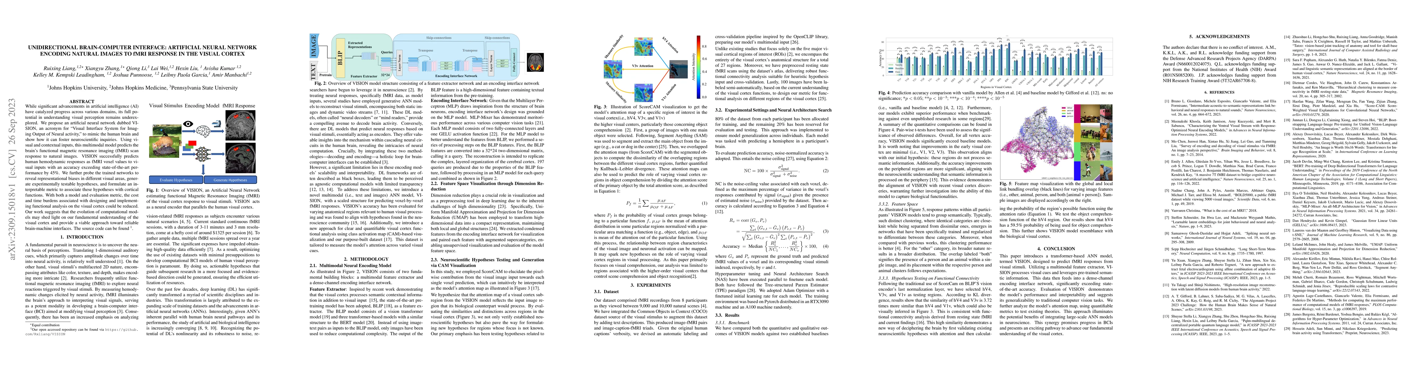 Thumbnail for Unidirectional brain-computer interface: Artificial neural network
  encoding natural images to fMRI response in the visual cortex