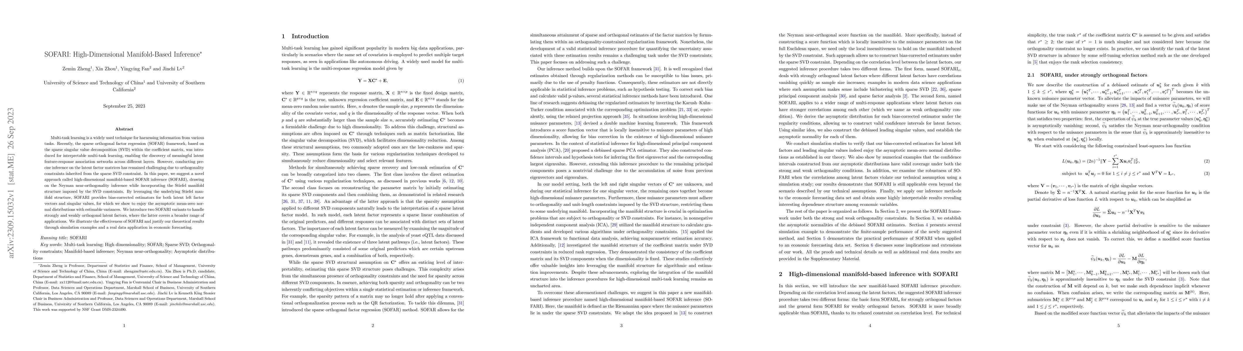 Thumbnail for SOFARI: High-Dimensional Manifold-Based Inference