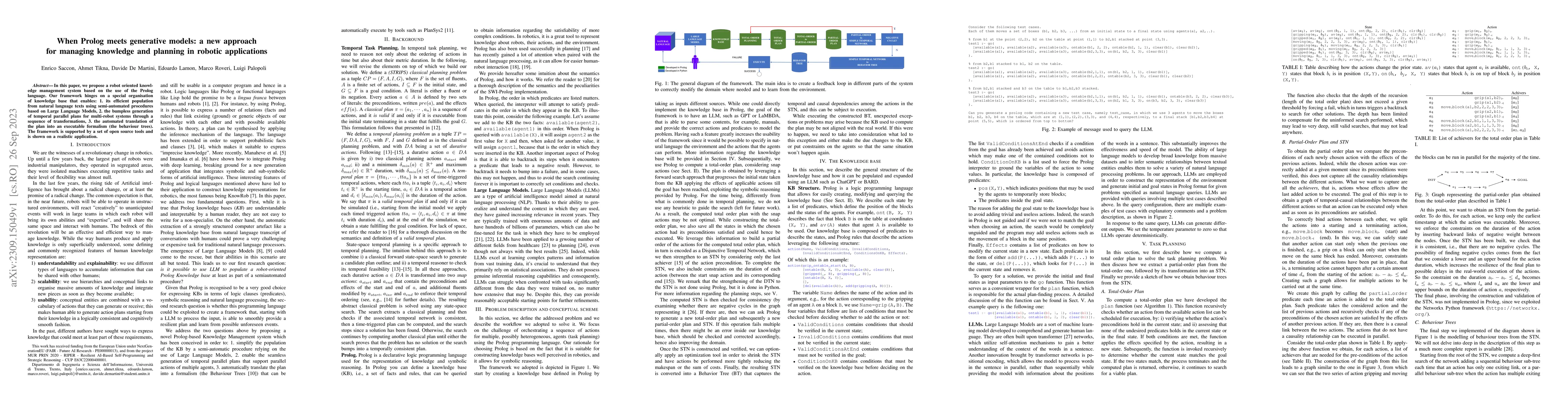 Thumbnail for When Prolog meets generative models: a new approach for managing
  knowledge and planning in robotic applications