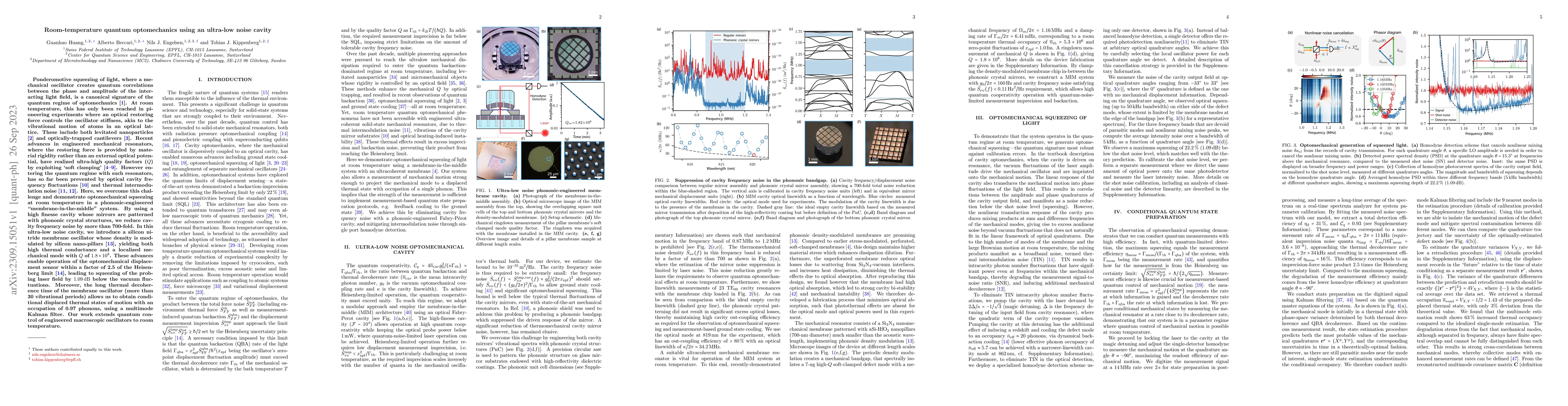 Thumbnail for Room-temperature quantum optomechanics using an ultra-low noise cavity