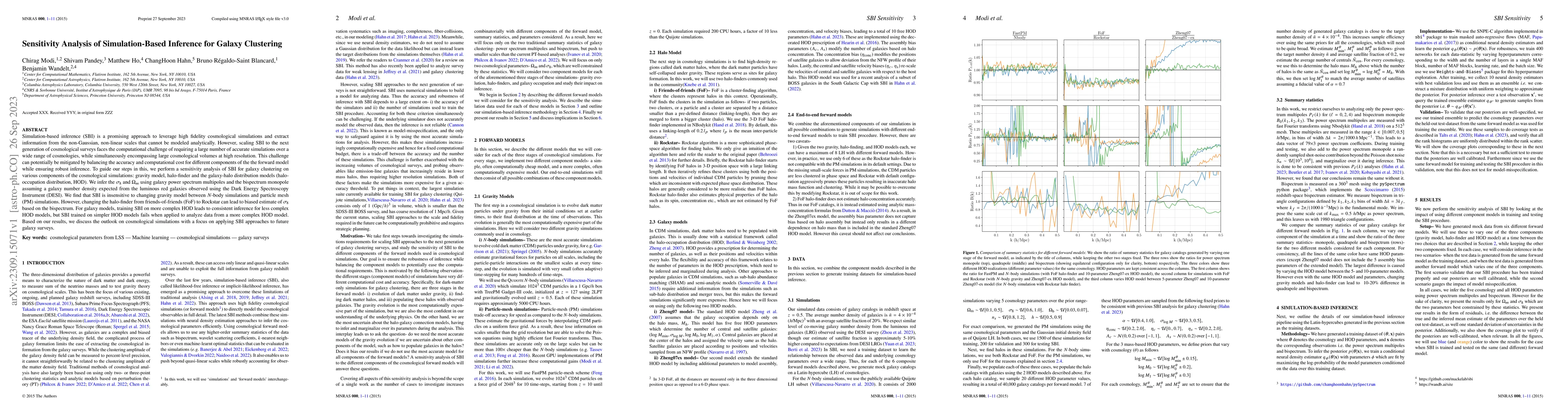 Thumbnail for Sensitivity Analysis of Simulation-Based Inference for Galaxy Clustering