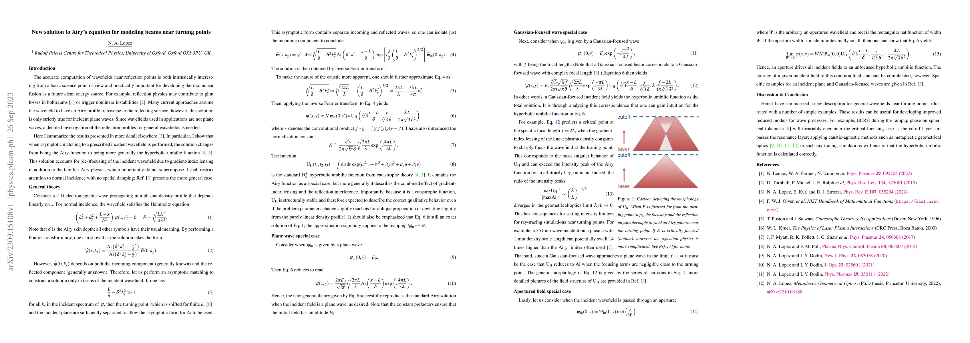 Thumbnail for New solution to Airy's equation for modeling beams near turning points