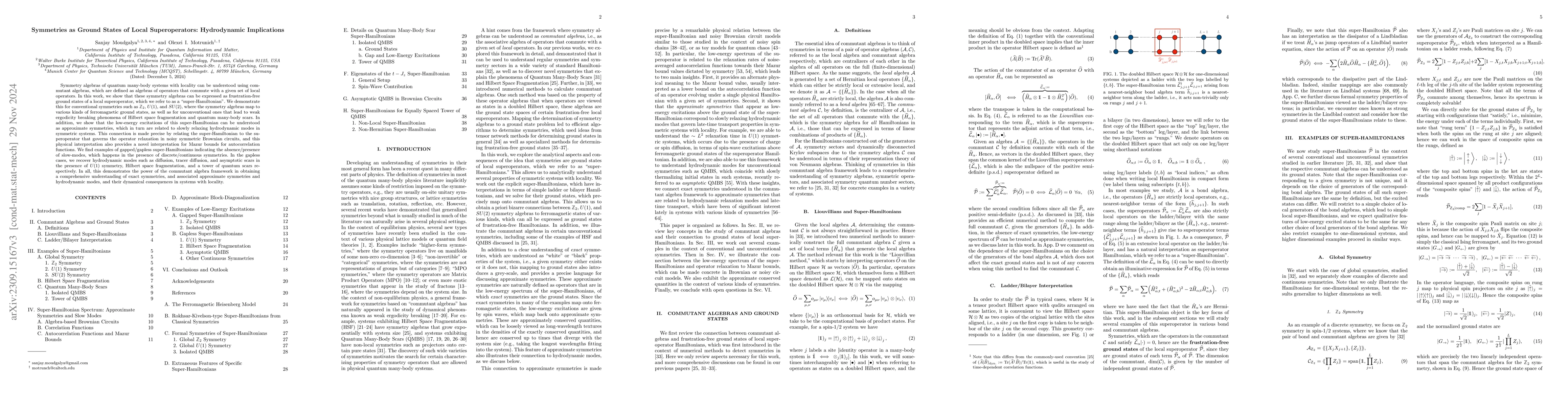 Thumbnail for Symmetries as Ground States of Local Superoperators