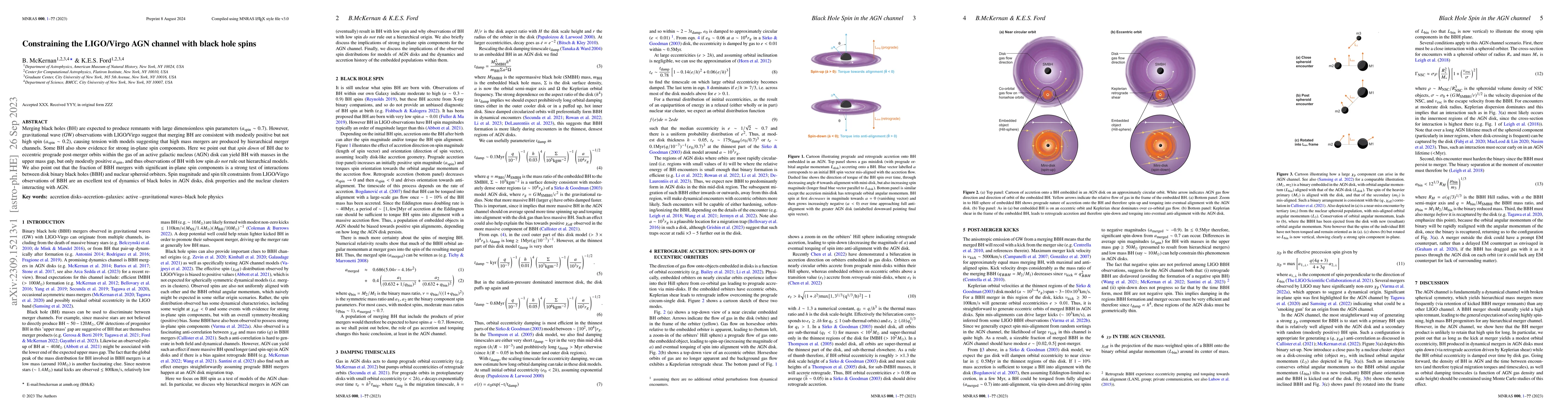 Thumbnail for Constraining the LIGO/Virgo AGN channel with black hole spins