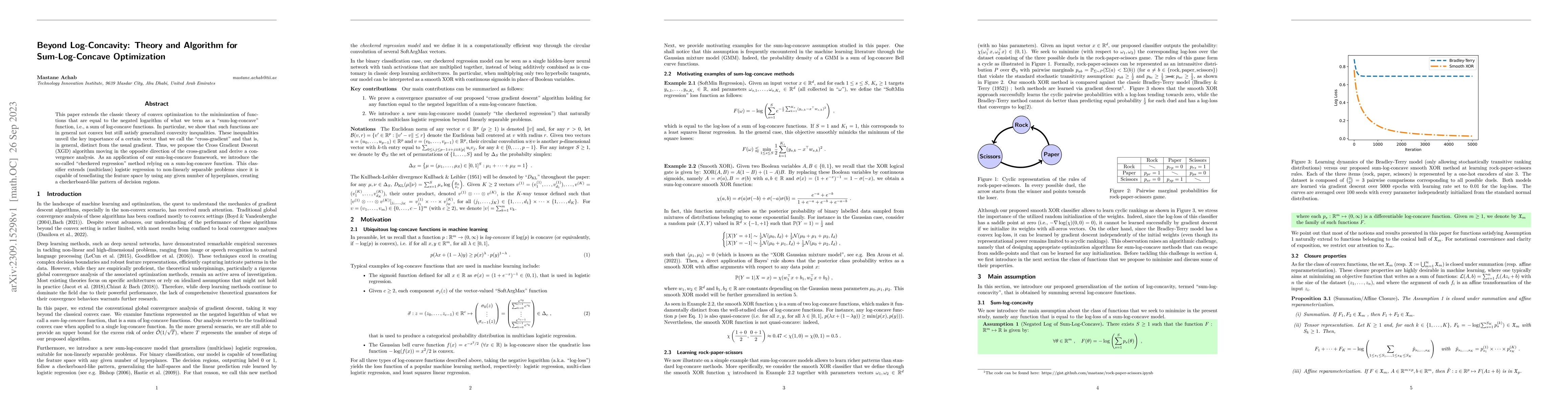 Thumbnail for Beyond Log-Concavity: Theory and Algorithm for Sum-Log-Concave
  Optimization