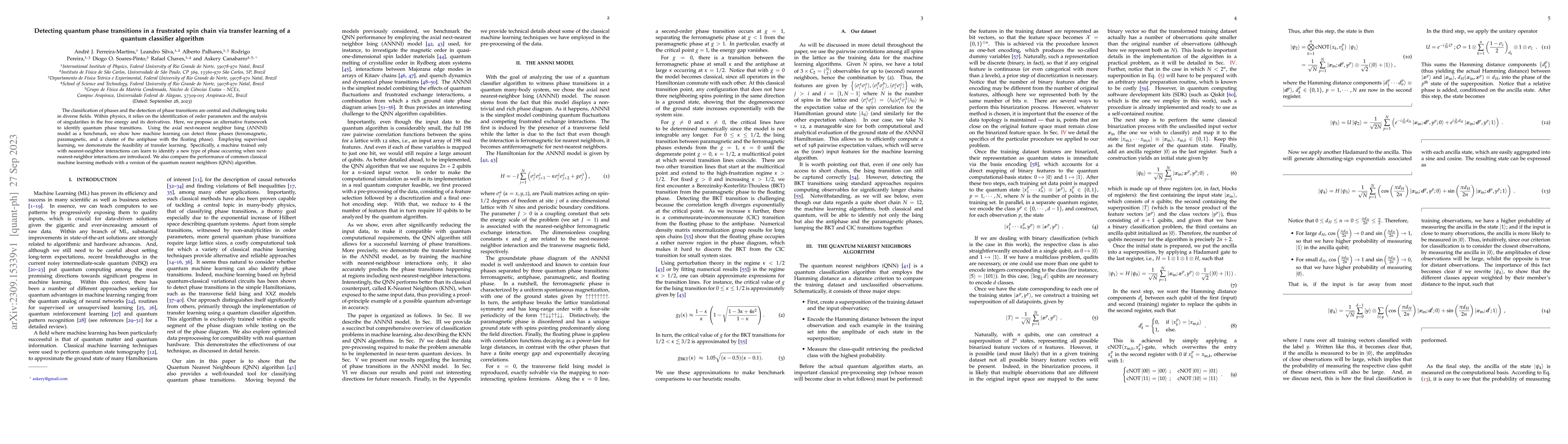 Thumbnail for Detecting quantum phase transitions in a frustrated spin chain via
  transfer learning of a quantum classifier algorithm