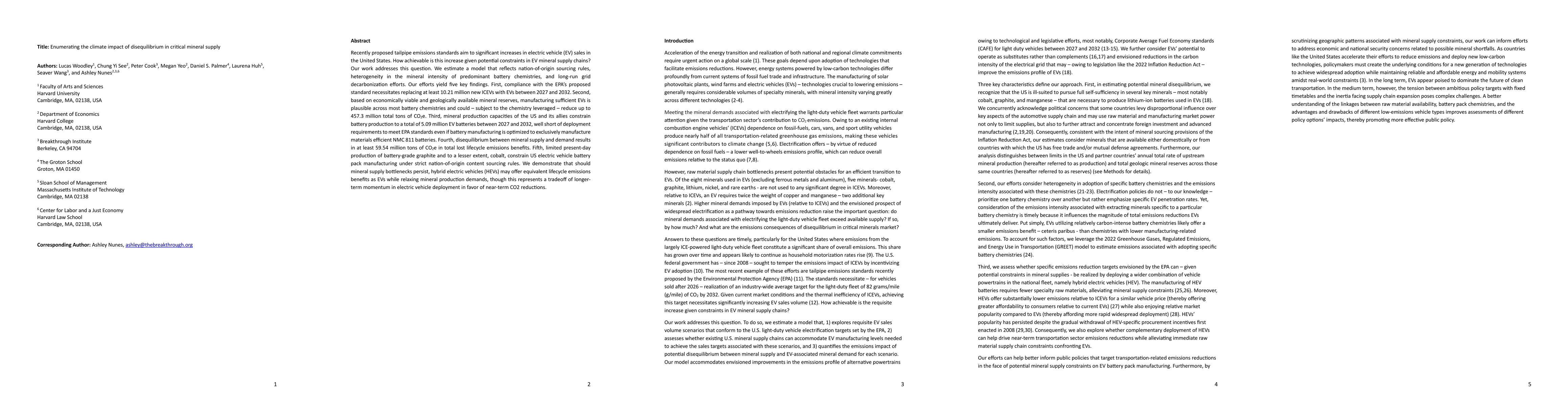 Thumbnail for Enumerating the climate impact of disequilibrium in critical mineral
  supply
