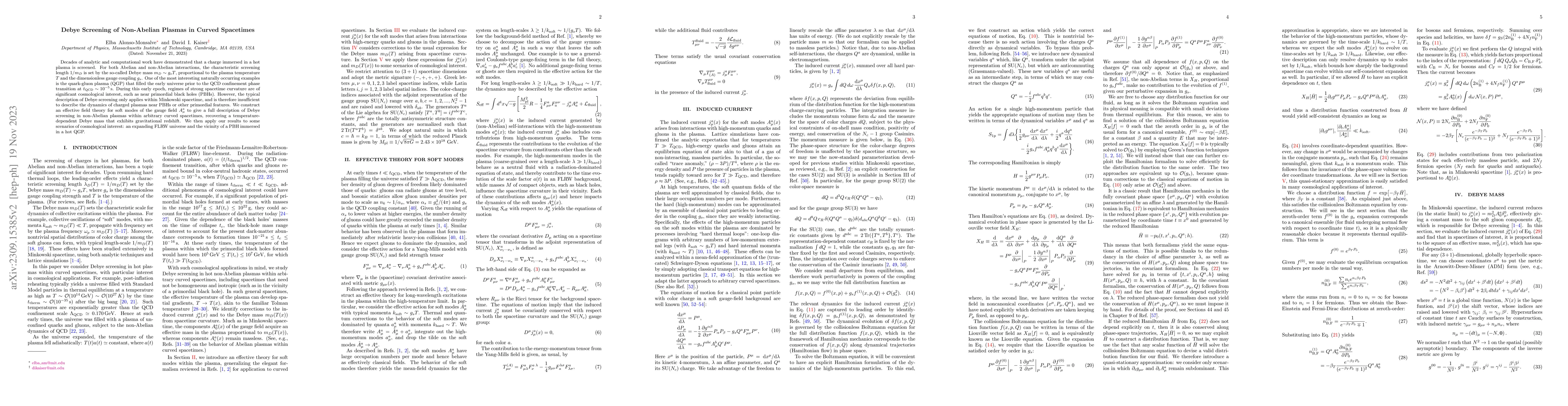 Thumbnail for Debye Screening of Non-Abelian Plasmas in Curved Spacetimes